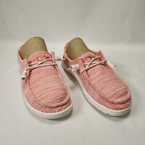 Hey Dude Wendy Stretch Coral Pearl Size 6